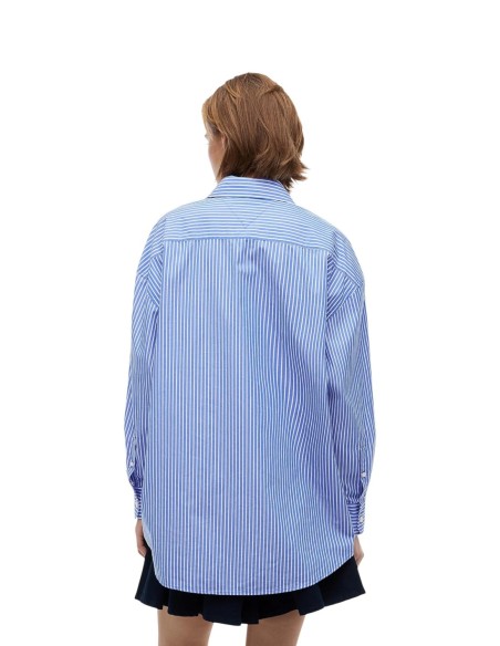 Tommy Hilfiger Jeans chemise rayée bleue femme | choixmode.fr