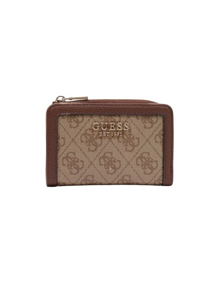 Guess petit portefeuille marron Coleen femme | choixmode.fr