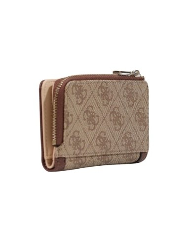 Guess petit portefeuille marron Coleen femme | choixmode.fr