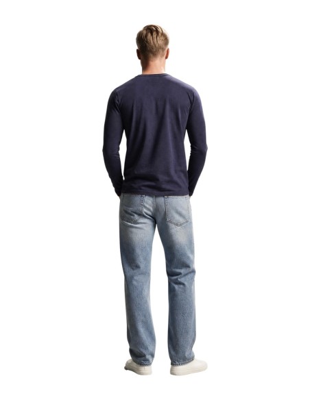 Guess t-shirt bleu homme manches longues | choixmode.fr