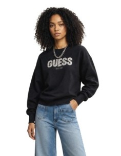 Guess sweat noir femme logo Madeline | choixmode.fr