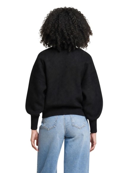 Guess sweat noir femme logo Madeline | choixmode.fr
