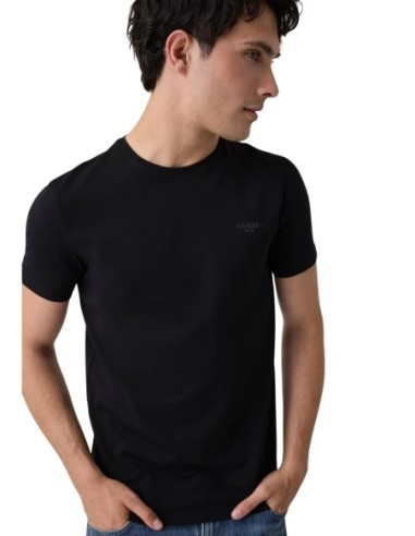 Guess t-shirt noir homme coton stretch | choixmode.fr