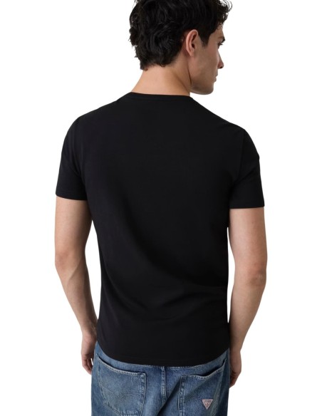 Guess t-shirt noir homme coton stretch | choixmode.fr