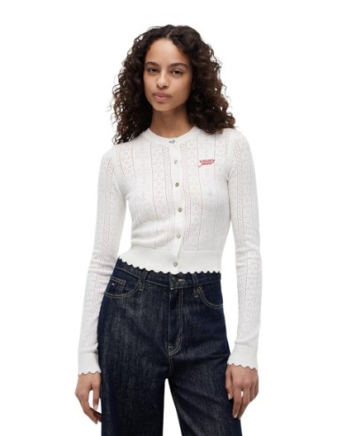 Tommy Hilfiger Jeans cardigan blanc femme | choixmode.fr