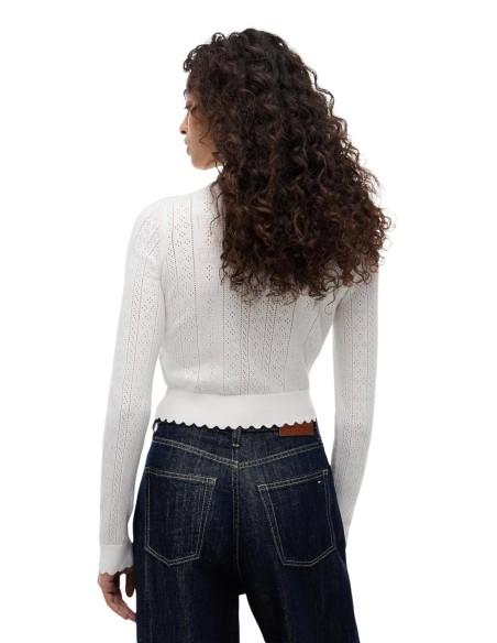 Tommy Hilfiger Jeans cardigan blanc femme | choixmode.fr
