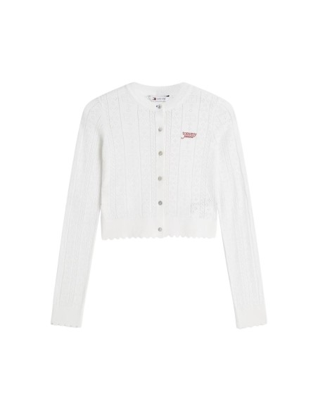 Tommy Hilfiger Jeans cardigan blanc femme | choixmode.fr