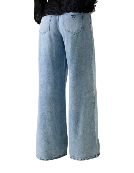 Guess jean bleu femme coupe large | choixmode.fr