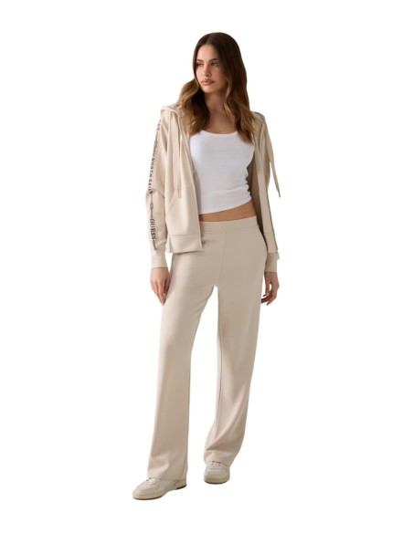 Guess sweat zippé beige femme | choixmode.fr