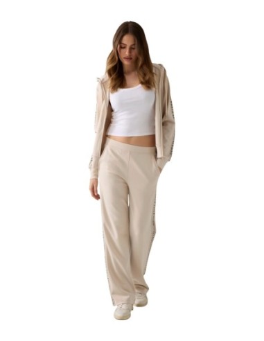Guess sweat zippé beige femme | choixmode.fr