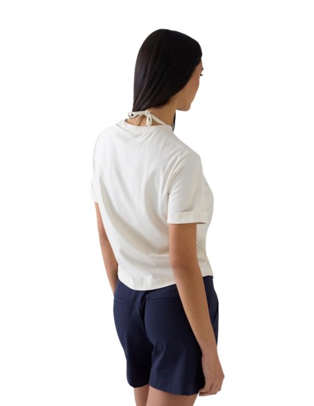Guess t-shirt blanc femme logo | choixmode.fr