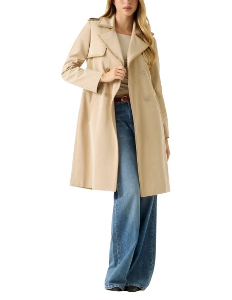Guess Veste Femme Beige Ceinturée | choixmode.fr