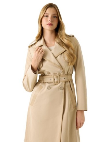 Guess Veste Femme Beige Ceinturée | choixmode.fr