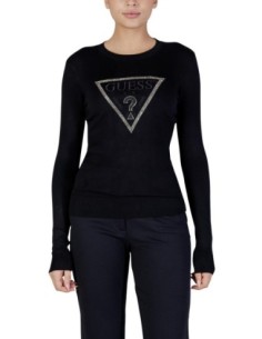 Guess T-Shirt Noir Femme Strass | choixmode.fr