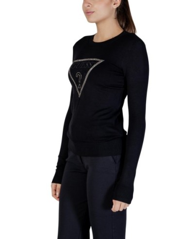 Guess T-Shirt Noir Femme Strass | choixmode.fr