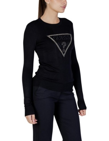 Guess T-Shirt Noir Femme Strass | choixmode.fr