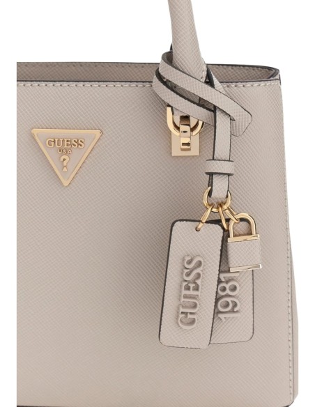 Guess sac à main gris femme élégant avec bandoulière | choixmode.fr