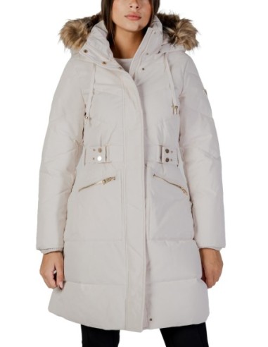 Guess veste beige femme à capuche élégante | choixmode.fr