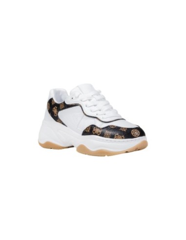 Guess baskets blanches femme multicolores | choixmode.fr