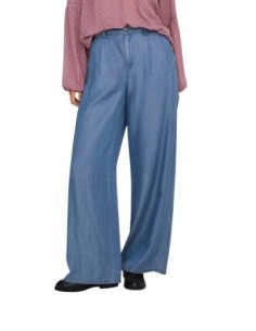 Jacqueline De Yong Pantalon Femme Bleu Coupe Large| choixmode.fr