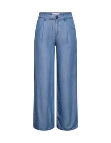 Jacqueline De Yong Pantalon Femme Bleu Coupe Large| choixmode.fr