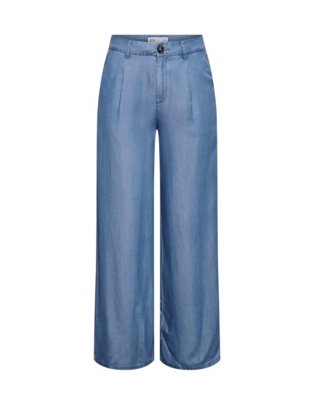 Jacqueline De Yong Pantalon Femme Bleu Coupe Large| choixmode.fr