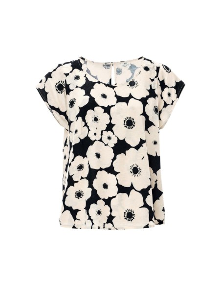 Jacqueline De Yong Blouse Femme Noire Florale| choixmode.fr