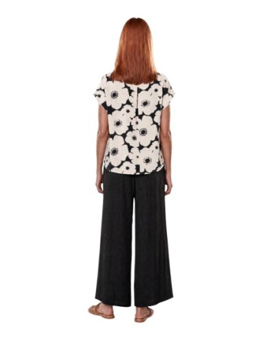 Jacqueline De Yong Blouse Femme Noire Florale| choixmode.fr