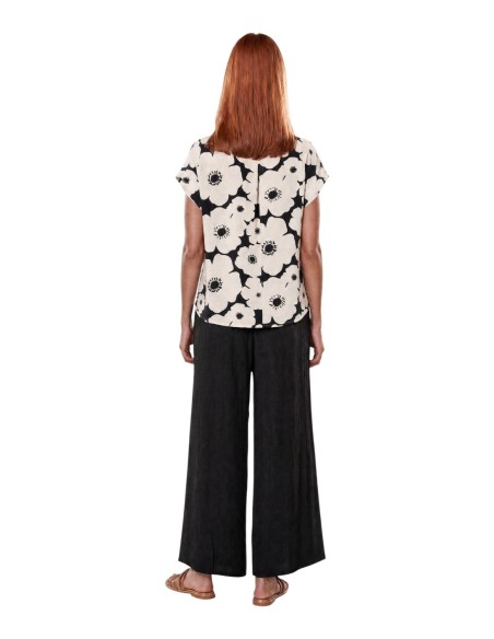 Jacqueline De Yong Blouse Femme Noire Florale| choixmode.fr