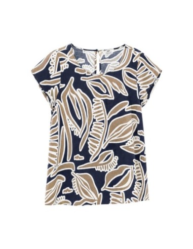 Jacqueline De Yong Blouse Femme Bleue Florale| choixmode.fr
