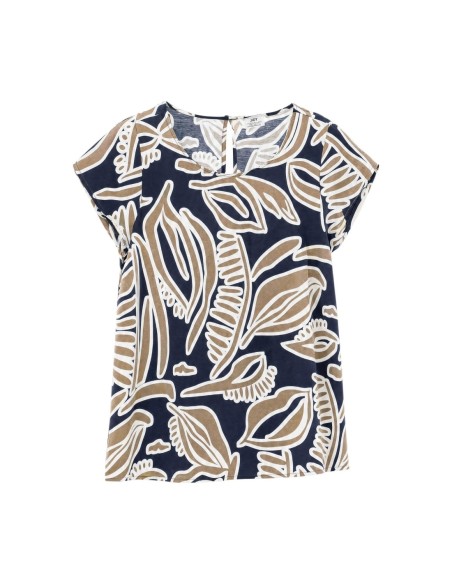 Jacqueline De Yong Blouse Femme Bleue Florale| choixmode.fr