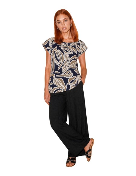 Jacqueline De Yong Blouse Femme Bleue Florale| choixmode.fr