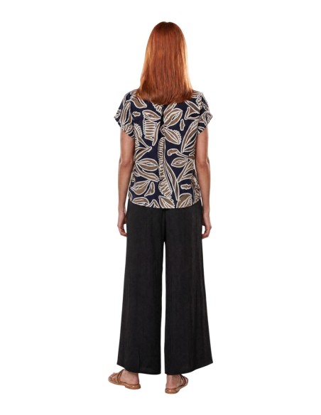 Jacqueline De Yong Blouse Femme Bleue Florale| choixmode.fr