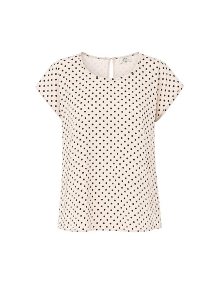 Jacqueline De Yong Blouse Femme Beige à Pois| choixmode.fr