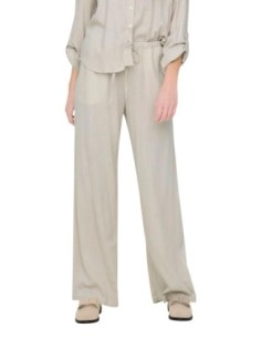 Jacqueline De Yong Pantalon Femme Gris Lin| choixmode.fr