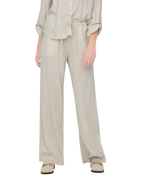 Jacqueline De Yong Pantalon Femme Gris Lin| choixmode.fr