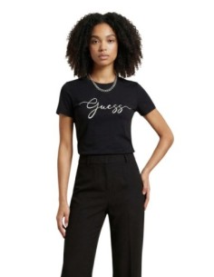 Guess Active T-shirt Femme Noir Imprimé| choixmode.fr