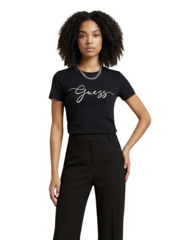 Guess Active T-shirt Femme Noir Imprimé| choixmode.fr
