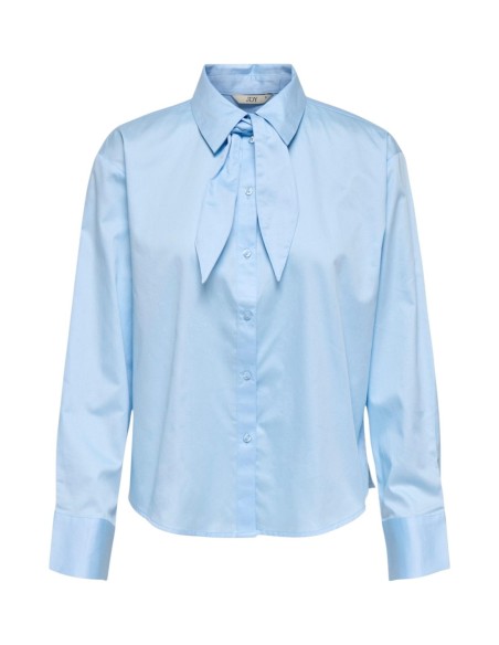 Jacqueline De Yong Chemise Femme Bleu Azur Coton| choixmode.fr