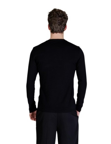 Guess T-shirt Homme Noir Manches Longues Stretch| choixmode.fr