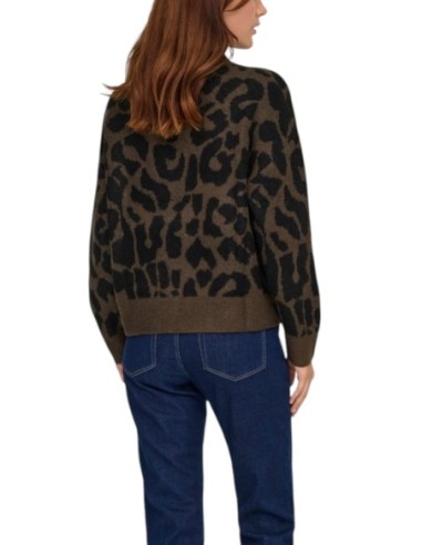 Jacqueline De Yong Pull Femme Léopard Marron| choixmode.fr