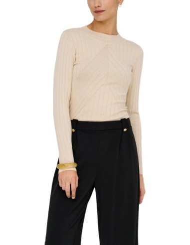 Jacqueline De Yong Pull Femme Beige Confort| choixmode.fr