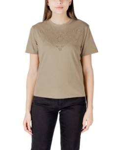 Jacqueline De Yong T-shirt Femme Vert 100 % Coton| choixmode.fr