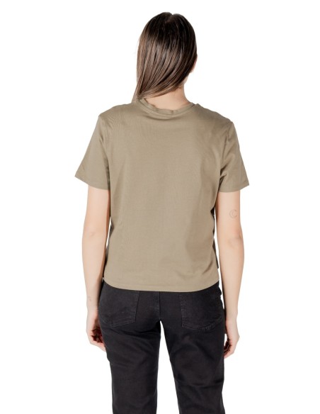 Jacqueline De Yong T-shirt Femme Vert 100 % Coton| choixmode.fr