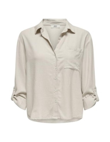 Jacqueline De Yong Chemise Femme Grise Viscose Lin| choixmode.fr