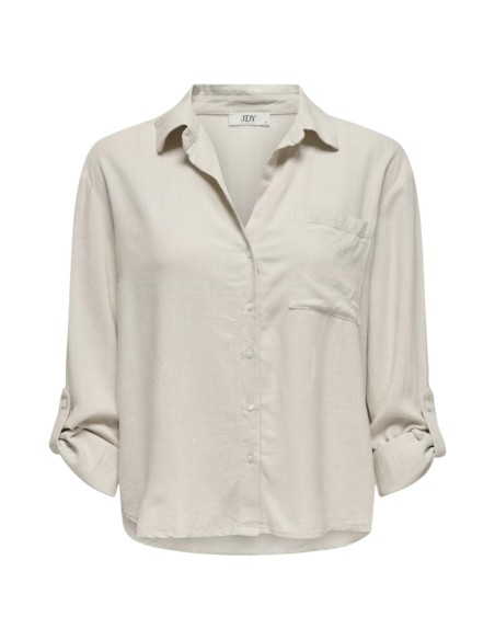 Jacqueline De Yong Chemise Femme Grise Viscose Lin| choixmode.fr