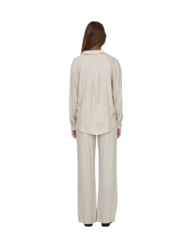 Jacqueline De Yong Chemise Femme Grise Viscose Lin| choixmode.fr