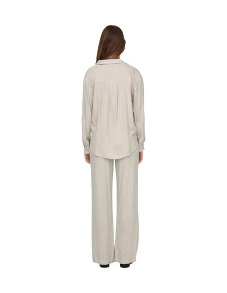Jacqueline De Yong Chemise Femme Grise Viscose Lin| choixmode.fr
