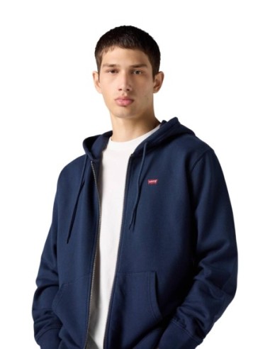 Levi's Sweat Zippé Homme Bleu à Capuche| choixmode.fr