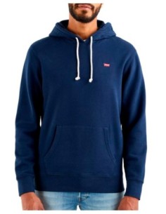 Levi's Sweat à Capuche Homme Bleu Coton| choixmode.fr